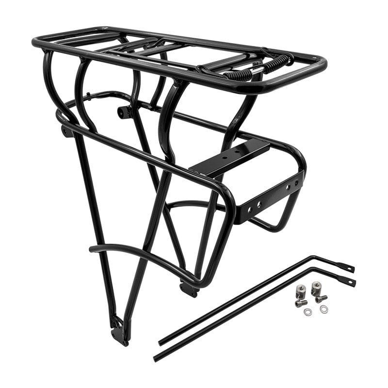 Portapacchi con Portabatteria BOSCH 26/28" in Alluminio Nero