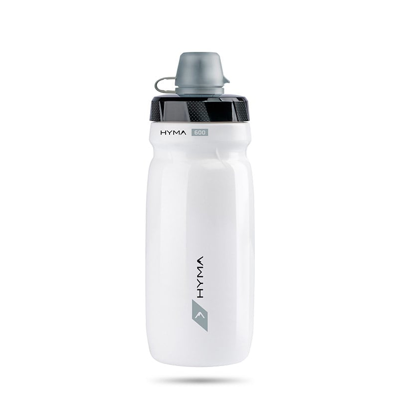 Borraccia HYMA 600ml Bianco con Cover Protezione Tappo