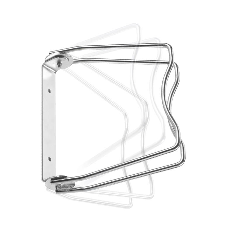 Porta Bici a Muro Pieghevole in Acciaio con 1 Gancio e Viti