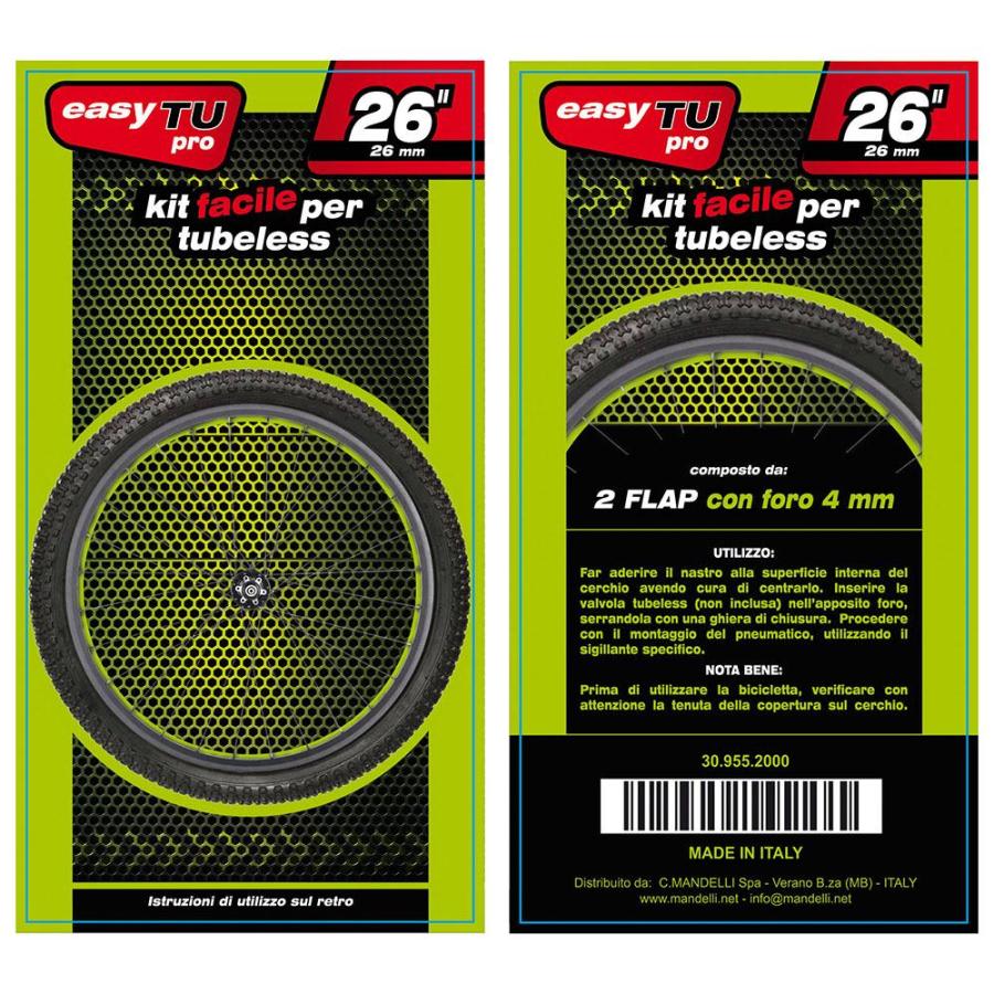 Nastro Tubeless EASY TU per Ruote 26" (KIT da 2 Nastri)
