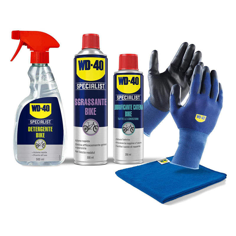 KIT BIKE WD40 (3pz: Detergente\Sgrassante\Lubrificante + Omaggio)