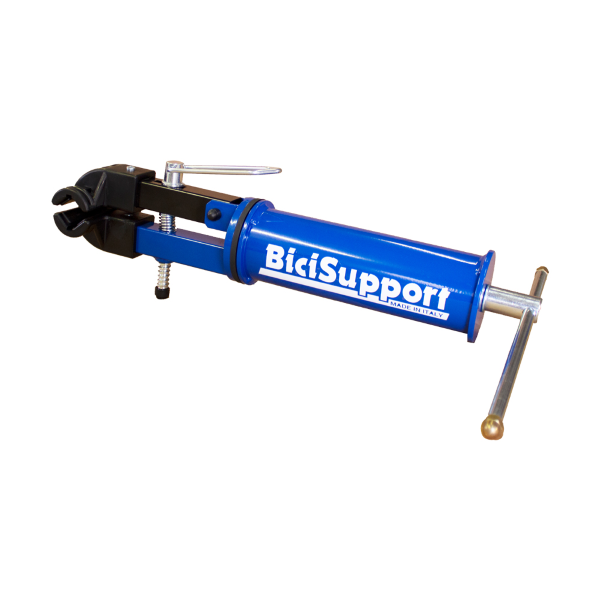 Bicisupport - Morsetto + portamorsetto blu per BS086PLUS
