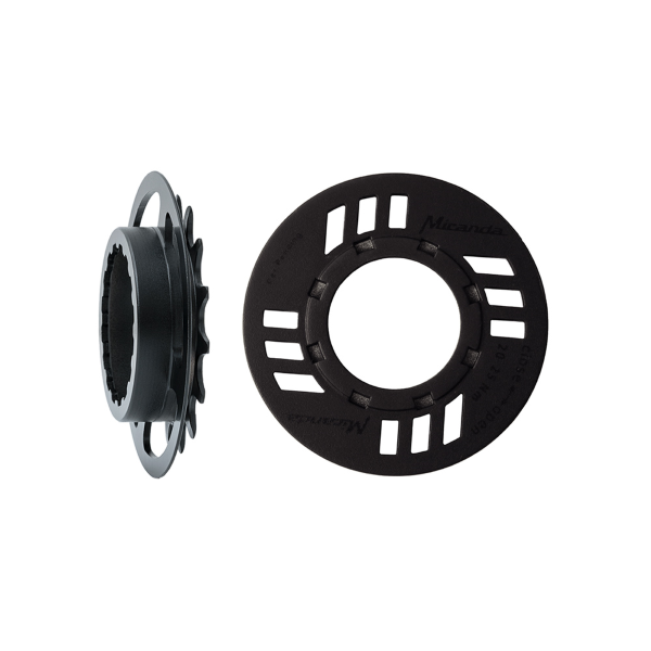 Bosch - Pignone con paracorona Miranda 16 denti, offset 5 mm, per bicicletta elettrica GEN2, nero