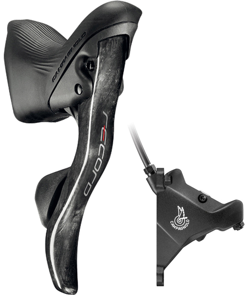 Comando Campagnolo Ergopower DB Sx Record 12v. + pinza ant. 160 c/viti e olio