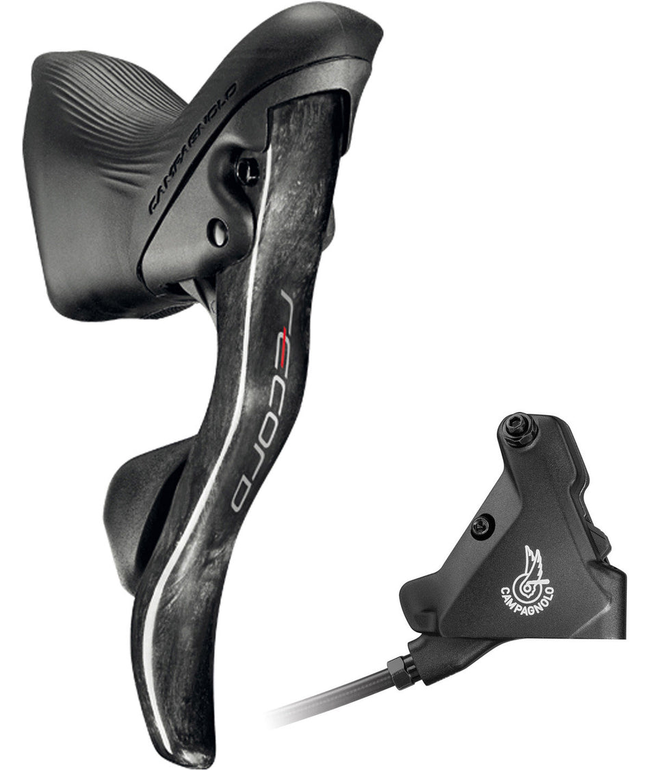 Comando Ergopower DB Dx Record 12v. + pinza post. 140 c/olio