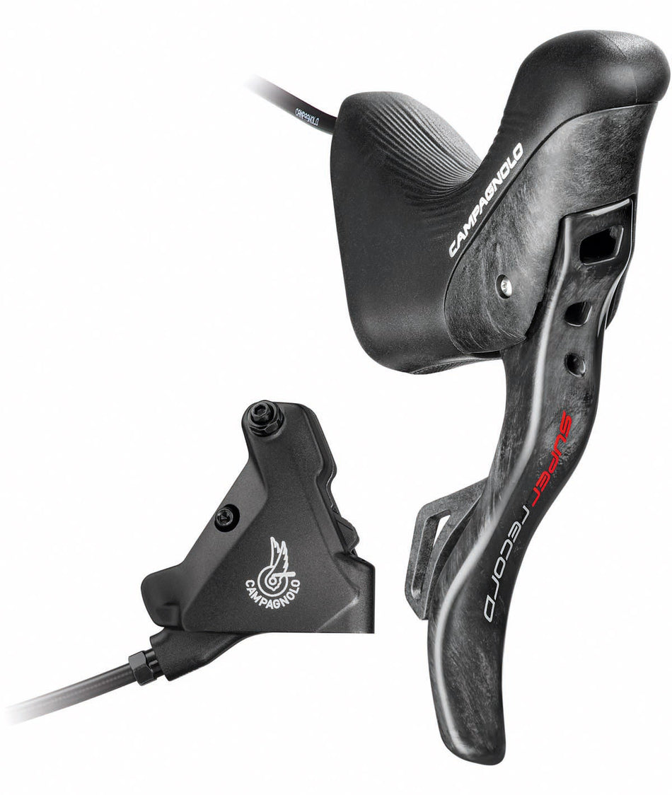 Comando Campagnolo Ergopower DB Dx Super Record EPS 12v. + pinza post. 140 c/olio