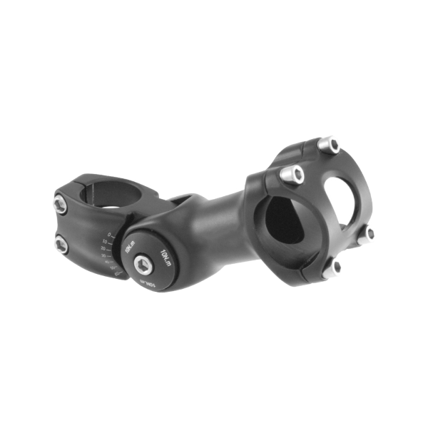 Easy - Attacco regolabile TREKKER 0°/+60° per manubrio 25.4 mm