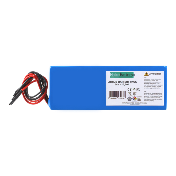 Ebike Battery - Pacco batterie al litio per e-bike 24V 10,5Ah