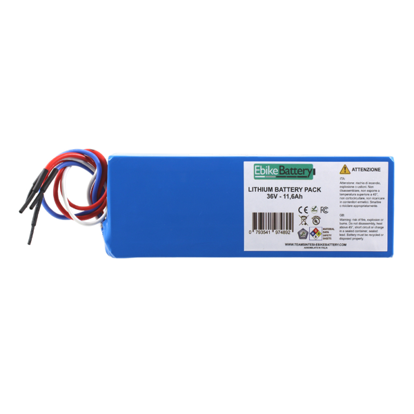 Ebike Battery - Pacco batterie al litio per e-bike 36V 11,6Ah