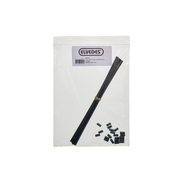 Elvedes - Guaine morbida diam. 3,5 mm, 240mm con 2 capiguaina