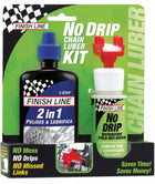 Finish Line No Drip Chain Luber Con "2 in 1" pulente/lubrificante da 120 ml