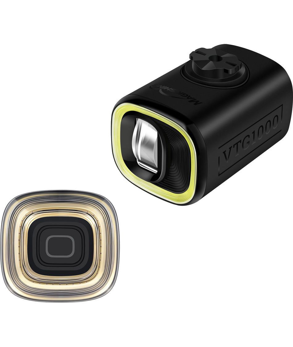 Kit fanalini a led Magicshine VTG 1000 nero + VTG 50 Combo per Brompton