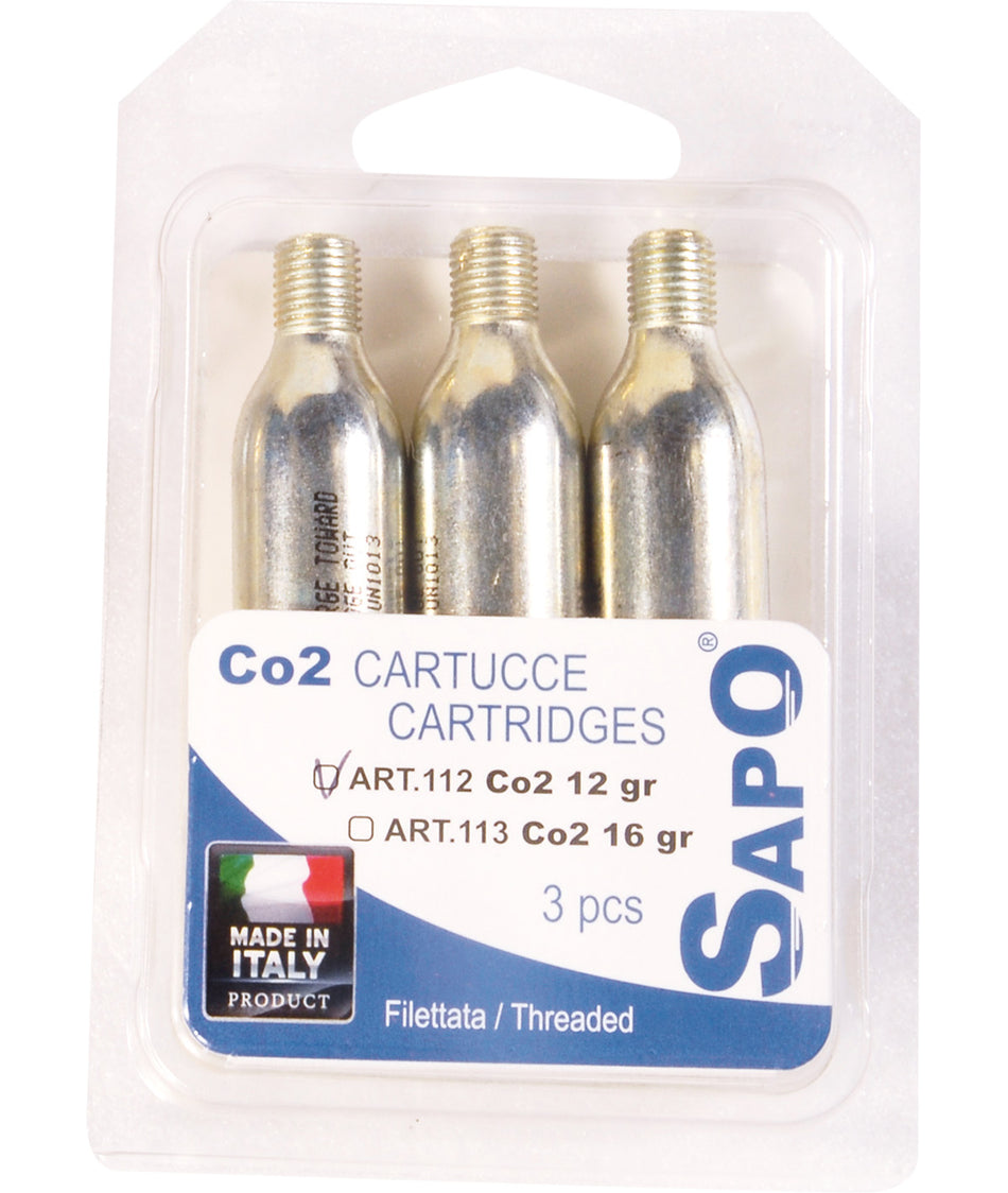 Blister Sapo da nr. 3 cartucce CO2 12 gr.