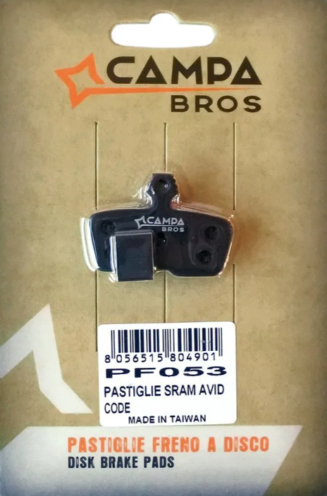 Pastiglie Organiche Campa Bros PF053 Per Sram Avid Code