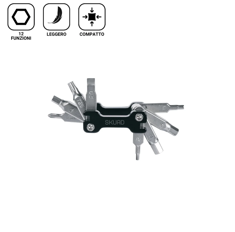 Multitool Skuad Mini Kompaktowy 12 w 1