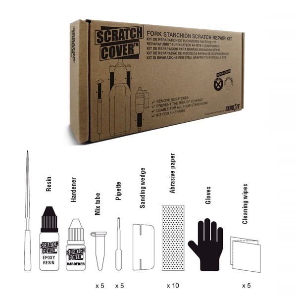 Sendhit - Kit riparazione steli Scratch cover Trasparente