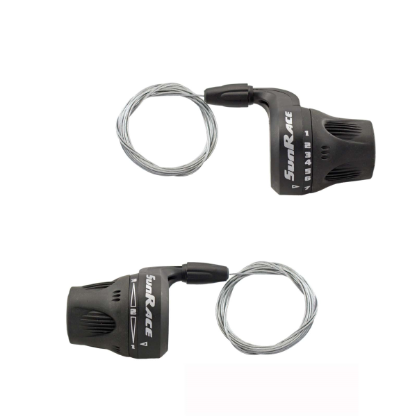 Sunrace - Coppia comandi cambio GRIP SHIFT M6 COMPATIBILE SHIMANO