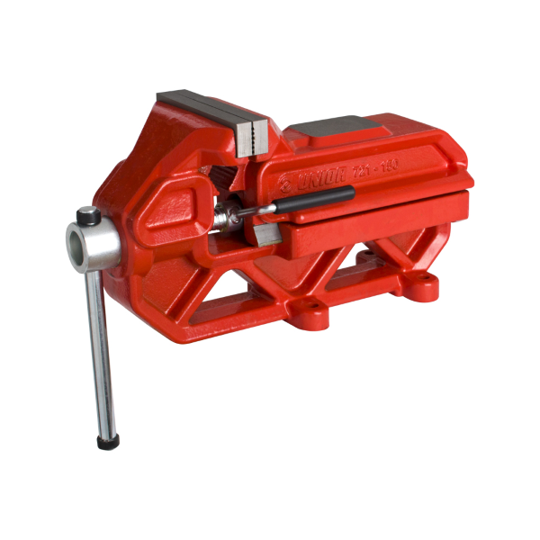 Unior - Morsa da banco IRONGATOR con sistema di movimento rapido 721Q/6-US - 125 mm, rosso
