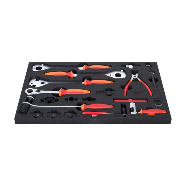 Unior - Set utensili 1600SOS17-US in vassoio SOS per cassettiera stretta