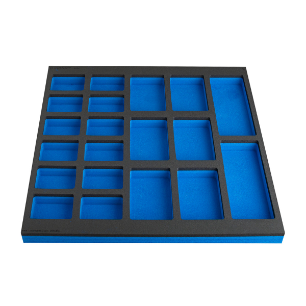 Unior - Vassoio vuoto preforato 20 scomparti VL990WD4 per cassettiera larga