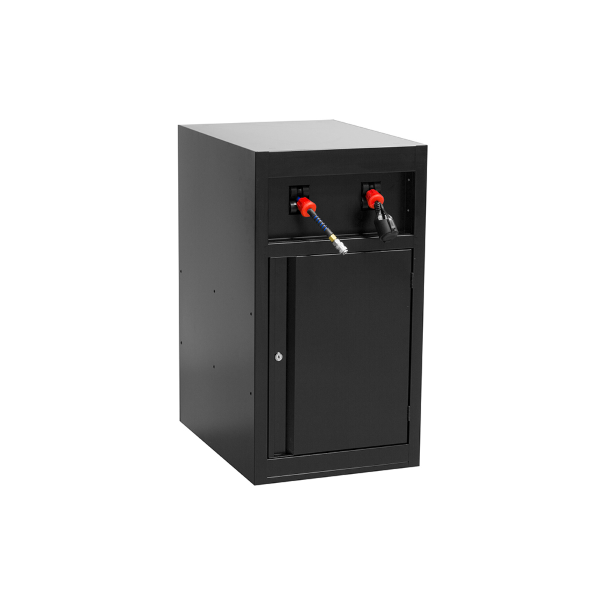 Unior - Armadietto prolunga aria compressa e prolunga elettrica POWER SUPPORT 990PNE-BLACK per banco modulare - Nero