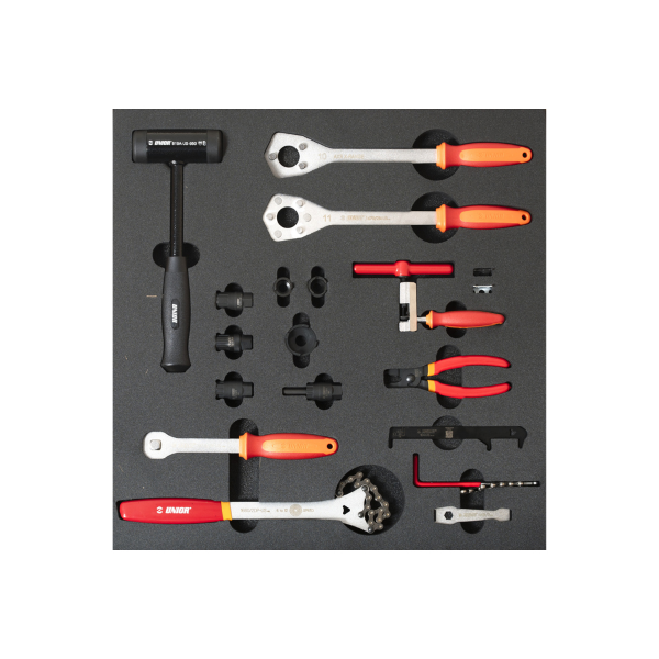 Unior - Set utensili SET5-2600AC in vassoio SOS per cassettiera larga - attrezzi trasmissione