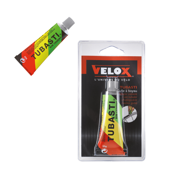 Velox - Tubetto mastice TUBASTI 25gr. per tubolari. Confezione in blister.