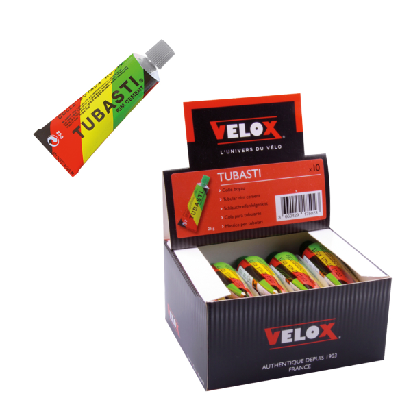 Velox - Scatola espositiva da 10 tubetti di mastice TUBASTI 25gr.
