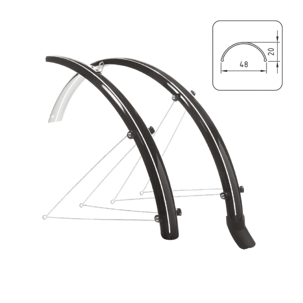 Wag - Kit parafanghi POLICARBONATO CON PARASPRUZZO