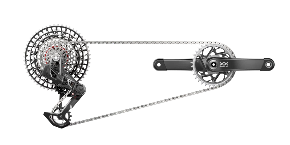 Sram XX SL T-Type Eagle Axs Powermeter Spider Gruppe