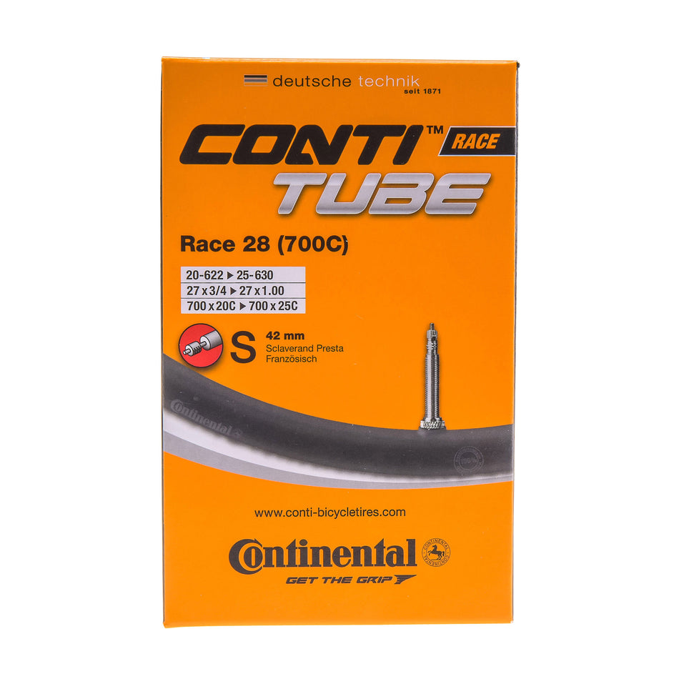 Chambre à air Continental Conti Tube Race 700x20/25 avec valve Presta 42mm 