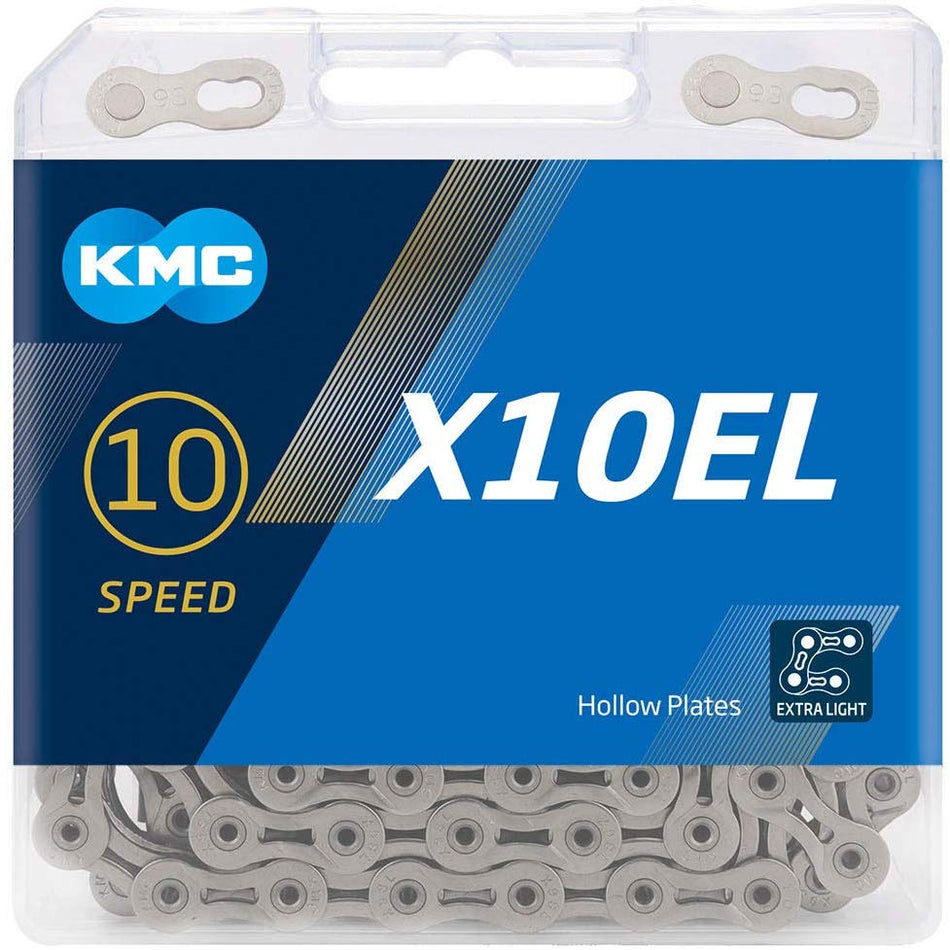 Chaîne argent KMC X10EL 10 vitesses 114 l