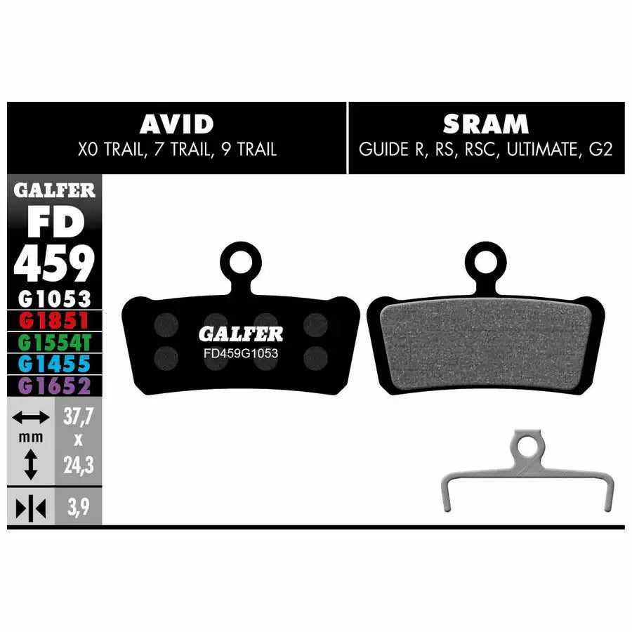 Pastiglie Freno Galfer FD459G1053 Sram Guide, G2 e Avid X0 Trail