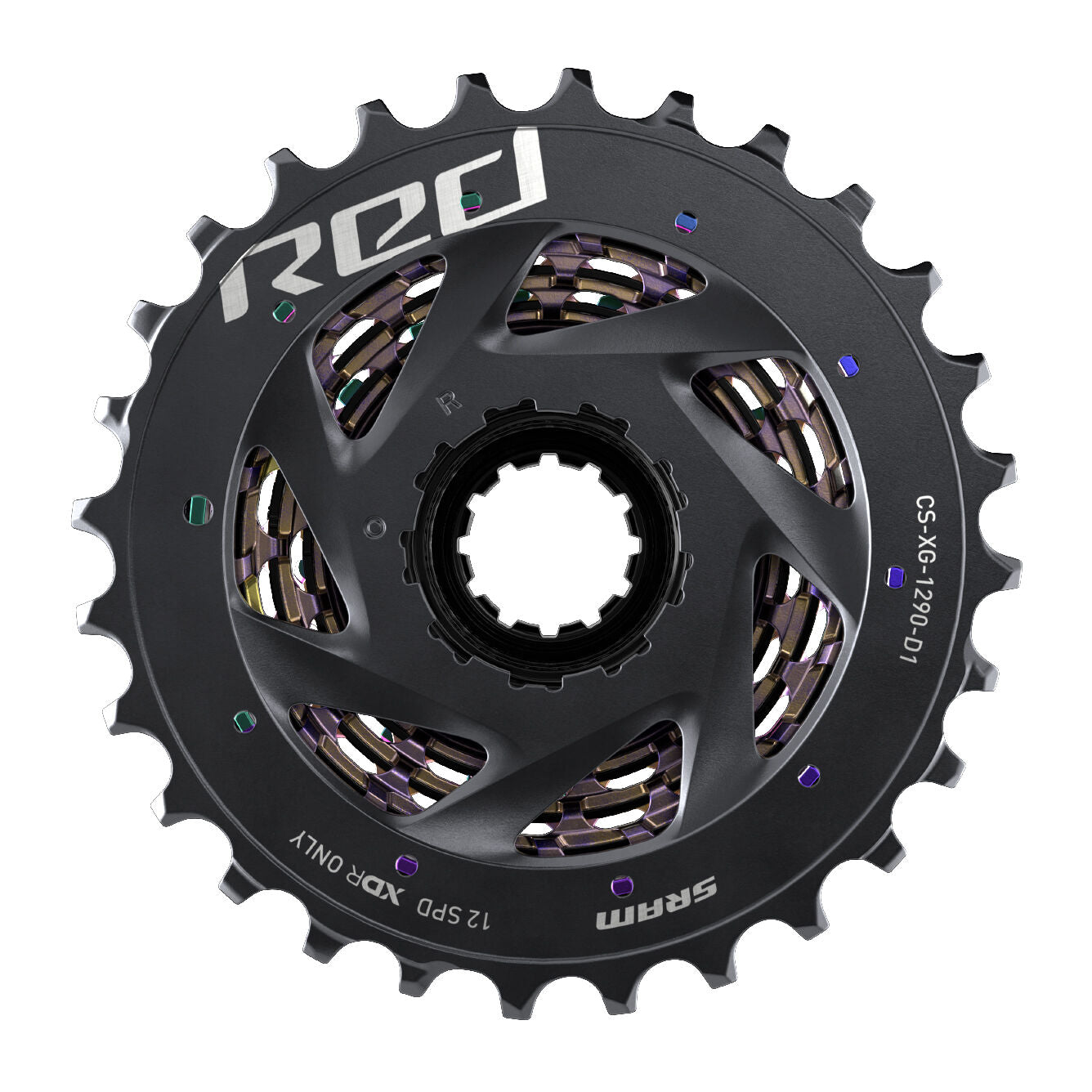 Pacco Pignoni Sram Red XG 1290 D1 12v - Rainbow – Evolution Bikes IT